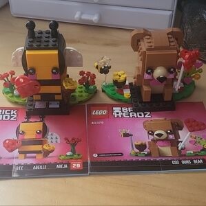 LEGO BrickHeadz Bee and Bear Set with Red and Yellow Accents